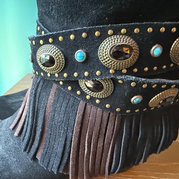 Sbicca Vintage Collection Fringed Boots - Picture 3 of 7